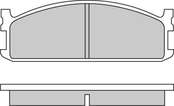 AUTO DELTA DP523 - Комплект спирачно феродо, дискови спирачки vvparts.bg