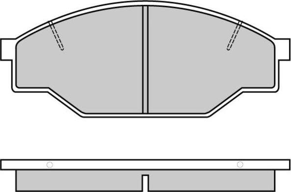 DJ Parts BP1002 - Комплект спирачно феродо, дискови спирачки vvparts.bg