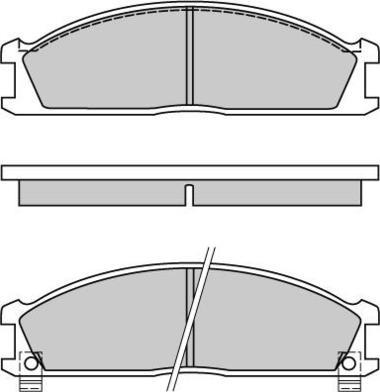 E.T.F. 12-0370 - Комплект спирачно феродо, дискови спирачки vvparts.bg