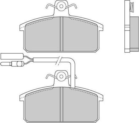 Kager 35-0435 - Комплект спирачно феродо, дискови спирачки vvparts.bg