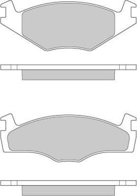 E.T.F. 12-0260 - Комплект спирачно феродо, дискови спирачки vvparts.bg