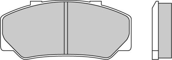 E.T.F. 12-0267 - Комплект спирачно феродо, дискови спирачки vvparts.bg