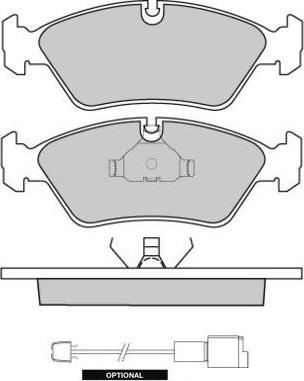 Lucas Electrical GDB 298 - Комплект спирачно феродо, дискови спирачки vvparts.bg