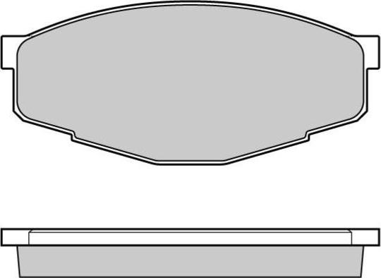 Akebono A103K - Комплект спирачно феродо, дискови спирачки vvparts.bg