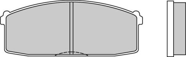 E.T.F. 12-0237 - Комплект спирачно феродо, дискови спирачки vvparts.bg