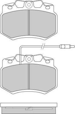 Remsa 170 02 - Комплект спирачно феродо, дискови спирачки vvparts.bg