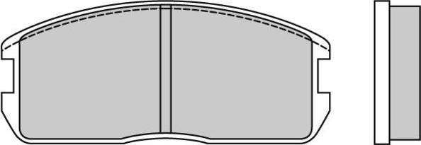 E.T.F. 12-0270 - Комплект спирачно феродо, дискови спирачки vvparts.bg