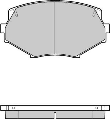 E.T.F. 12-0760 - Комплект спирачно феродо, дискови спирачки vvparts.bg