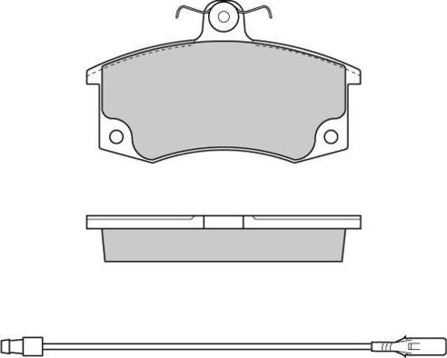 FTE 9001099 - Комплект спирачно феродо, дискови спирачки vvparts.bg