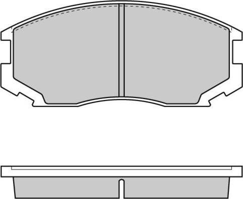 Plymouth MB857732 - Комплект спирачно феродо, дискови спирачки vvparts.bg