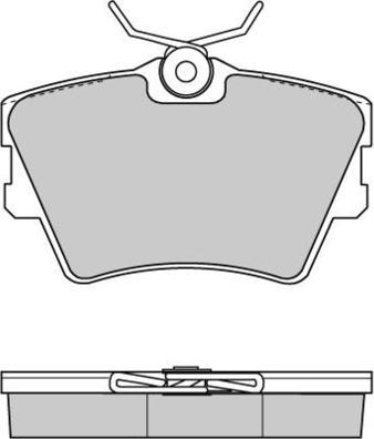 E.T.F. 12-0724 - Комплект спирачно феродо, дискови спирачки vvparts.bg