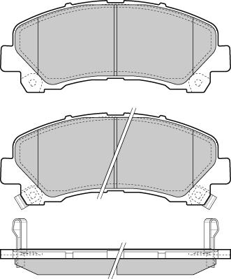 Pemebla JAPPA-914AF - Комплект спирачно феродо, дискови спирачки vvparts.bg