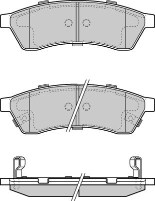 FTE 9005356 - Комплект спирачно феродо, дискови спирачки vvparts.bg