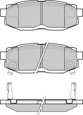 Roadhouse PSX2122801 - Комплект спирачно феродо, дискови спирачки vvparts.bg