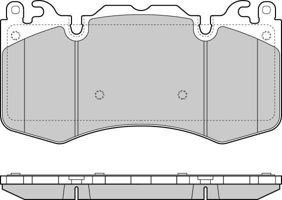 OEMparts PAD84190 - Комплект спирачно феродо, дискови спирачки vvparts.bg