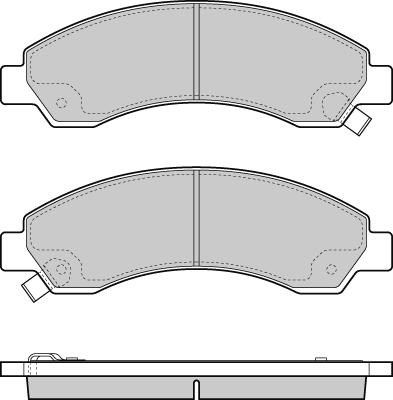 BENDIX DB2061 - Комплект спирачно феродо, дискови спирачки vvparts.bg