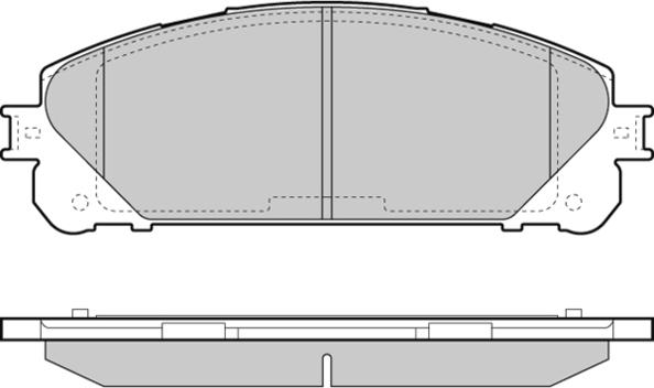 E.T.F. 12-1481 - Комплект спирачно феродо, дискови спирачки vvparts.bg