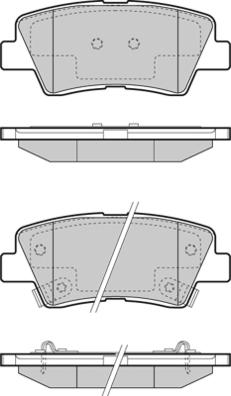 E.T.F. 12-1471 - Комплект спирачно феродо, дискови спирачки vvparts.bg