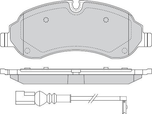 Necto FD7694V - Комплект спирачно феродо, дискови спирачки vvparts.bg