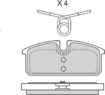 Valeo 671665 - Комплект спирачно феродо, дискови спирачки vvparts.bg