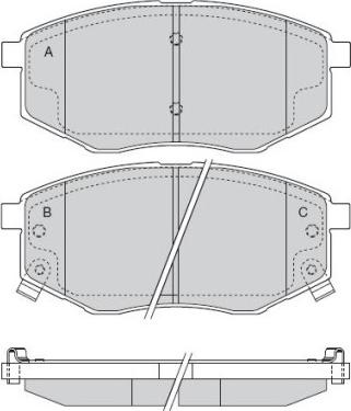 Meyle MBP1719 - Комплект спирачно феродо, дискови спирачки vvparts.bg