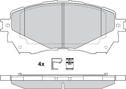 Pemebla JAPPA-350AF - Комплект спирачно феродо, дискови спирачки vvparts.bg