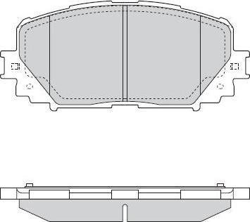 BENDIX 572594X - Комплект спирачно феродо, дискови спирачки vvparts.bg