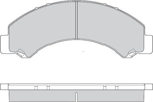 E.T.F. 12-1580 - Комплект спирачно феродо, дискови спирачки vvparts.bg