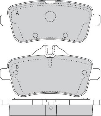 Mercedes-Benz N0064203320 - Комплект спирачно феродо, дискови спирачки vvparts.bg