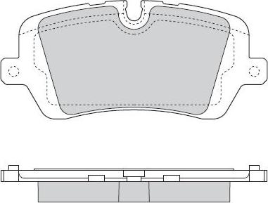 Febi Bilstein 222447 - Комплект спирачно феродо, дискови спирачки vvparts.bg