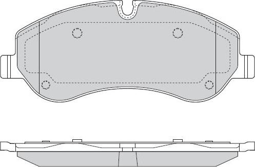 E.T.F. 12-1525 - Комплект спирачно феродо, дискови спирачки vvparts.bg