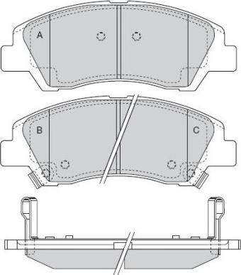 Lucas Diesel GDB3618 - Комплект спирачно феродо, дискови спирачки vvparts.bg