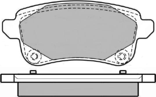E.T.F. 12-1690 - Комплект спирачно феродо, дискови спирачки vvparts.bg