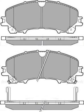 Pemebla JAPPA-164AF - Комплект спирачно феродо, дискови спирачки vvparts.bg