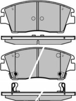 E.T.F. 12-1642 - Комплект спирачно феродо, дискови спирачки vvparts.bg