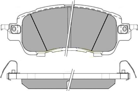 Jurid 573801 - Комплект спирачно феродо, дискови спирачки vvparts.bg