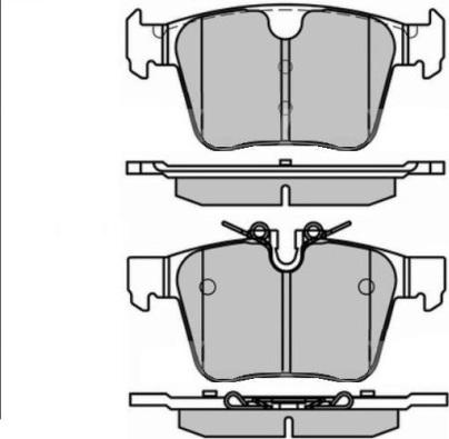 FTE 9005335 - Комплект спирачно феродо, дискови спирачки vvparts.bg