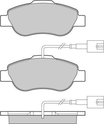 BETTAPARTS PLU2408 - Комплект спирачно феродо, дискови спирачки vvparts.bg