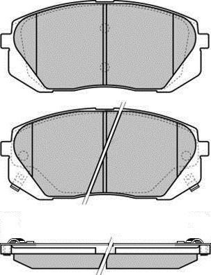 HELLA T2061 - Комплект спирачно феродо, дискови спирачки vvparts.bg