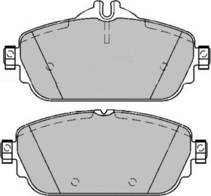 E.T.F. 12-1615 - Комплект спирачно феродо, дискови спирачки vvparts.bg
