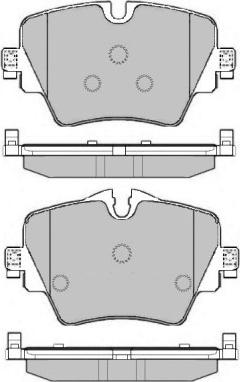 E.T.F. 12-1620 - Комплект спирачно феродо, дискови спирачки vvparts.bg