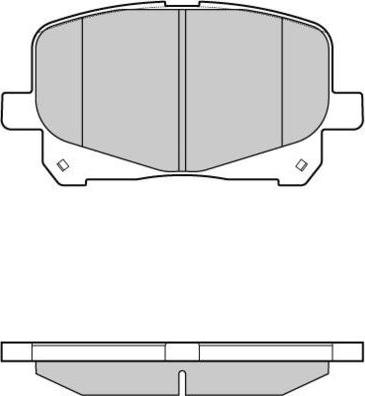 ADVICS-SEA A1N101T - Комплект спирачно феродо, дискови спирачки vvparts.bg