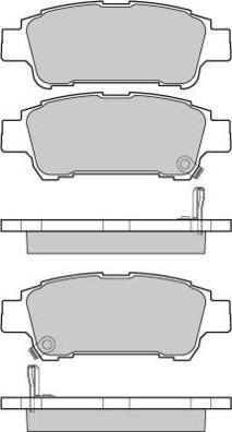 FTE 9005104 - Комплект спирачно феродо, дискови спирачки vvparts.bg
