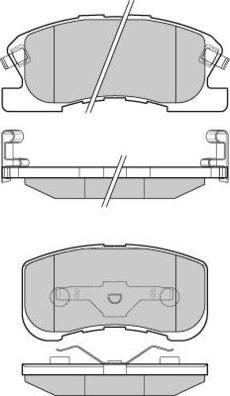 E.T.F. 12-1018 - Комплект спирачно феродо, дискови спирачки vvparts.bg