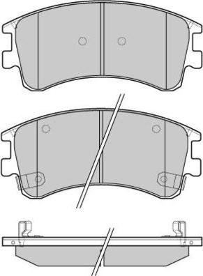 E.T.F. 12-1089 - Комплект спирачно феродо, дискови спирачки vvparts.bg