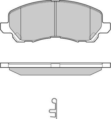 E.T.F. 12-1080 - Комплект спирачно феродо, дискови спирачки vvparts.bg