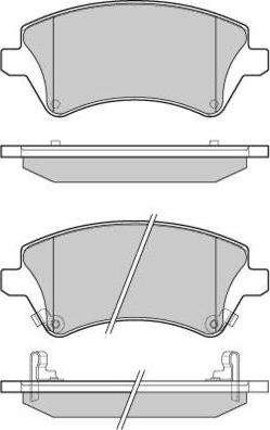 E.T.F. 12-1030 - Комплект спирачно феродо, дискови спирачки vvparts.bg