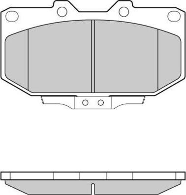 Juratek JCP225 - Комплект спирачно феродо, дискови спирачки vvparts.bg