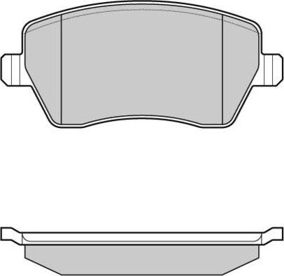 E.T.F. 12-1026 - Комплект спирачно феродо, дискови спирачки vvparts.bg