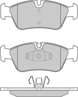 E.T.F. 12-1193 - Комплект спирачно феродо, дискови спирачки vvparts.bg